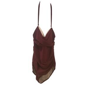 Kona Sol Red One Piece Swimsuit size L